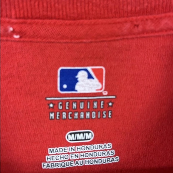 Cleveland Indians Chief Wahoo AL Red TShirt Sz M MLB Genuine Merchandise - Picture 5 of 8